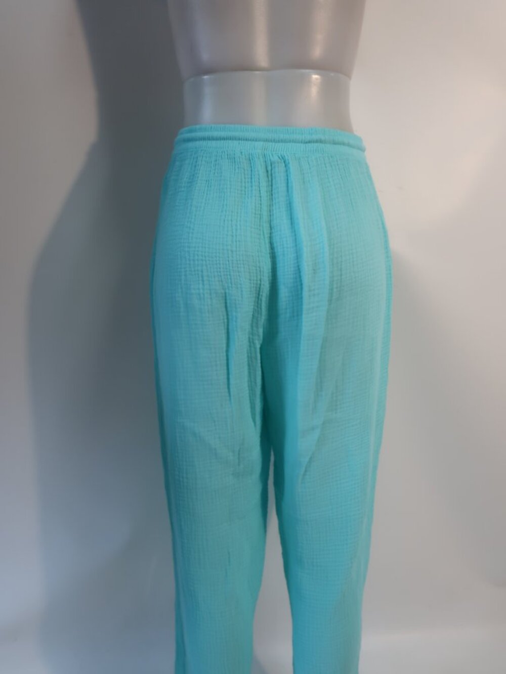 Womens Sundry Turq Gauze Elastic Waist Pants M - Picture 5 of 6
